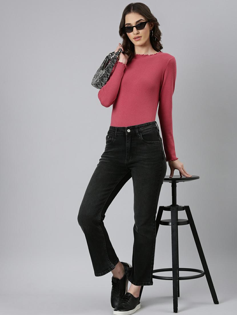 women's plain bootcut jeans - 20249751 - Standard Image - 3