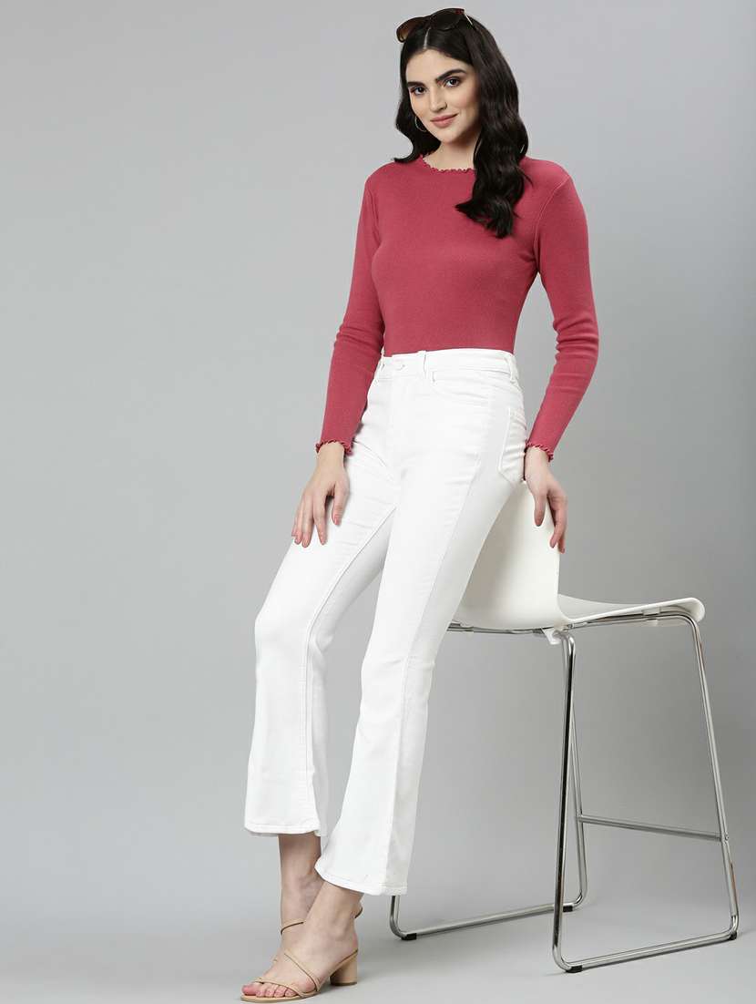 women's plain bootcut jeans - 20249756 -  Standard Image - 3