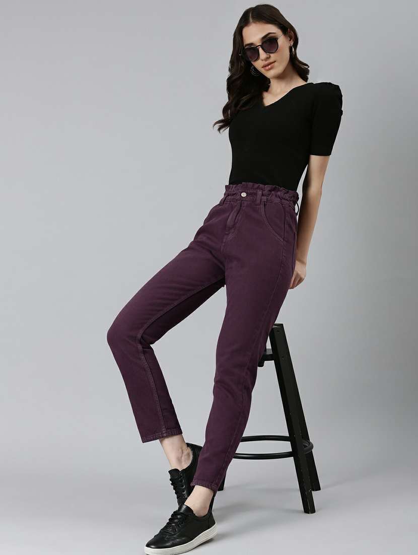 women's plain slouchy jeans - 20249773 -  Standard Image - 3