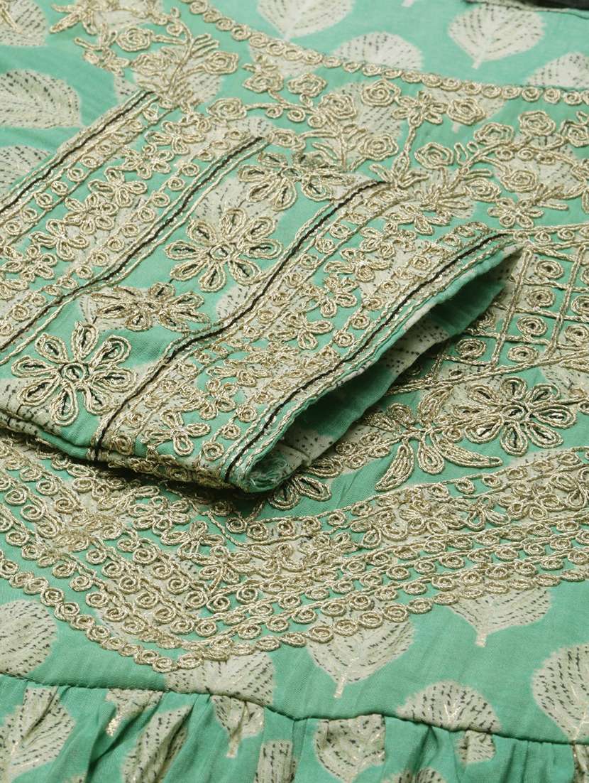 women block print kurta pant set with dupatta - 20251303 -  Standard Image - 8