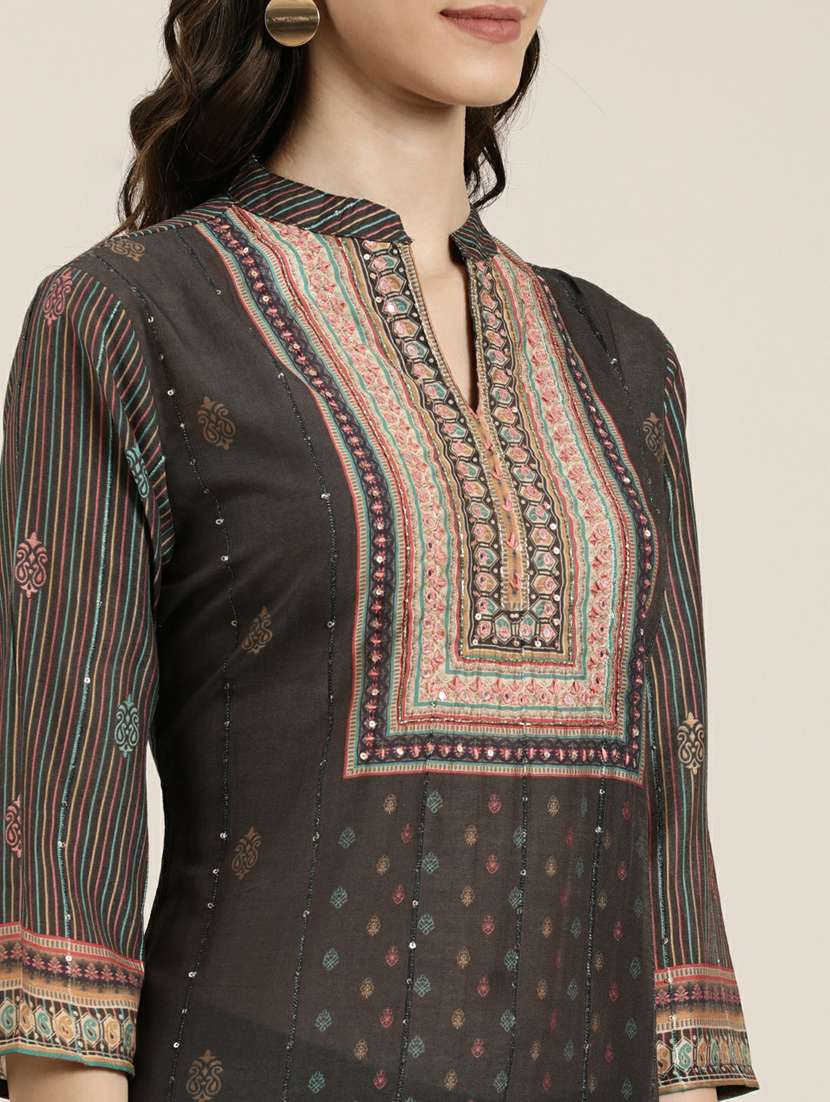 women printed kurta pant set with dupatta - 20251320 -  Standard Image - 5