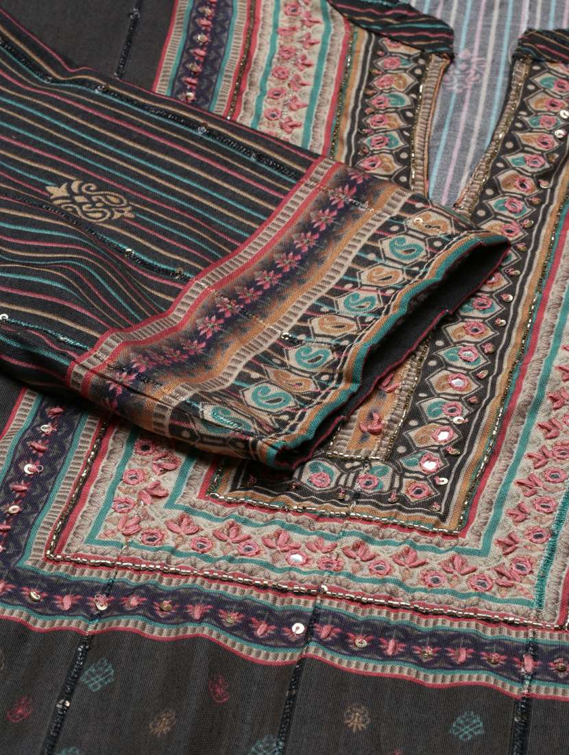 women printed kurta pant set with dupatta - 20251320 -  Standard Image - 8