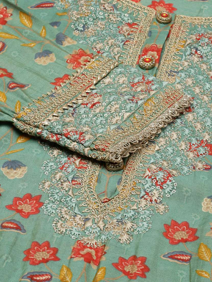 women floral kurta pant set with dupatta - 20251324 -  Standard Image - 8