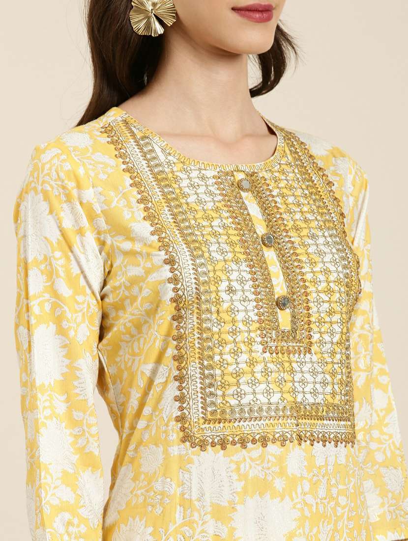 women floral kurta pant set with dupatta - 20251329 -  Standard Image - 5