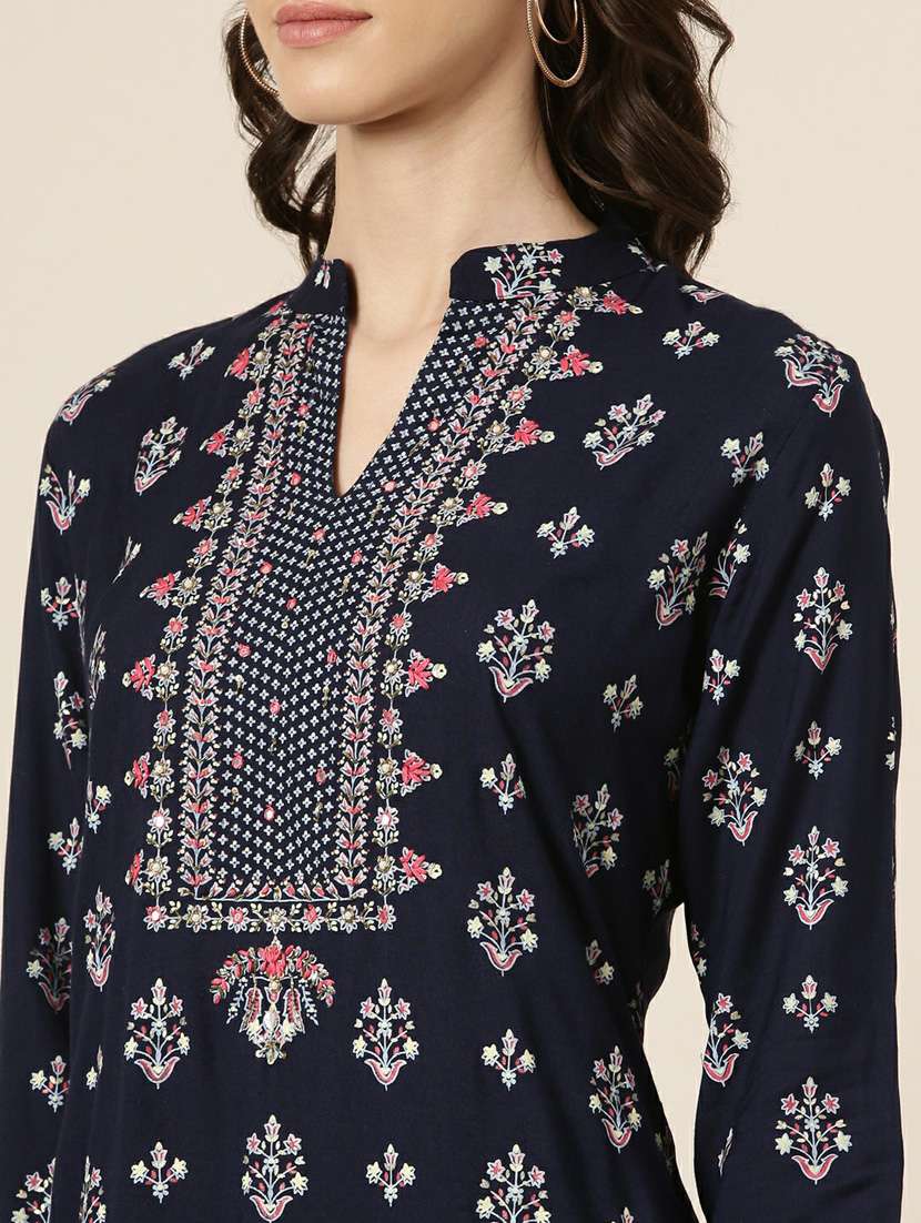 women floral kurta sharara set with dupatta - 20251402 -  Standard Image - 5