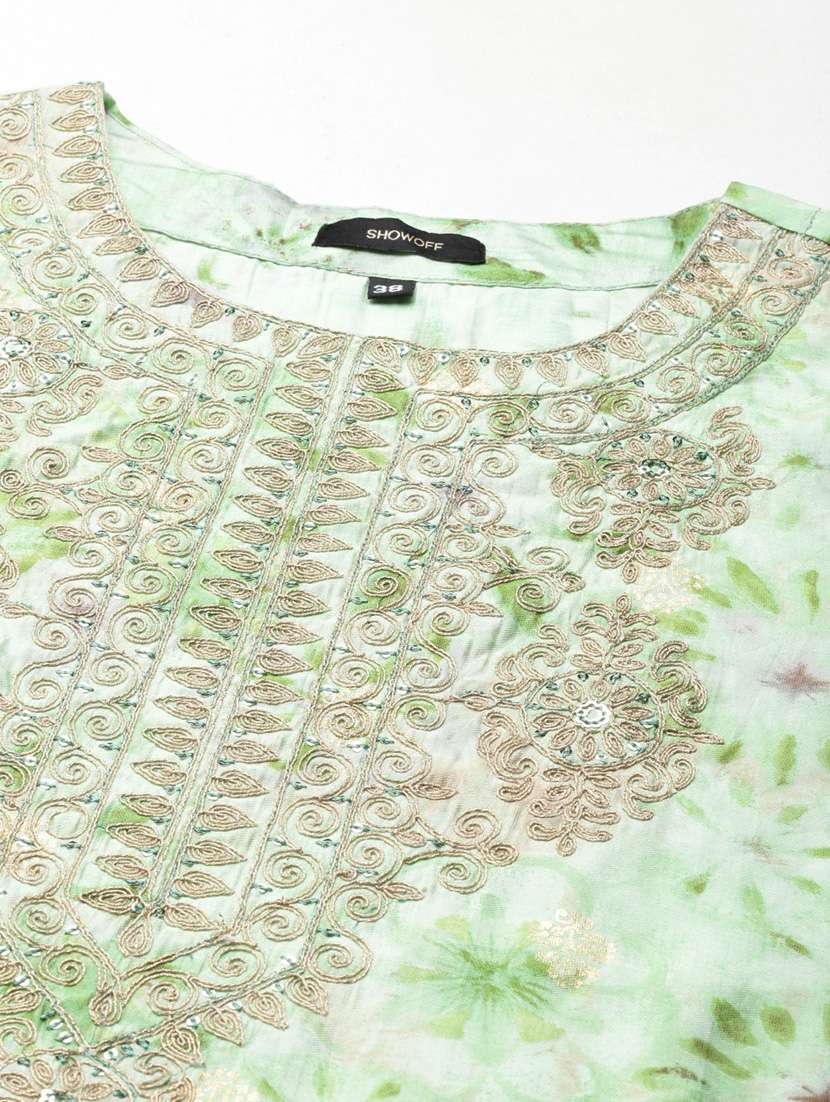 women printed round neck kurta pant set with dupatta - 20251411 - Standard Image - 8