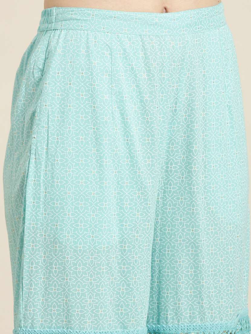 women embroidered kurta sharara set with dupatta - 20251421 -  Standard Image - 5