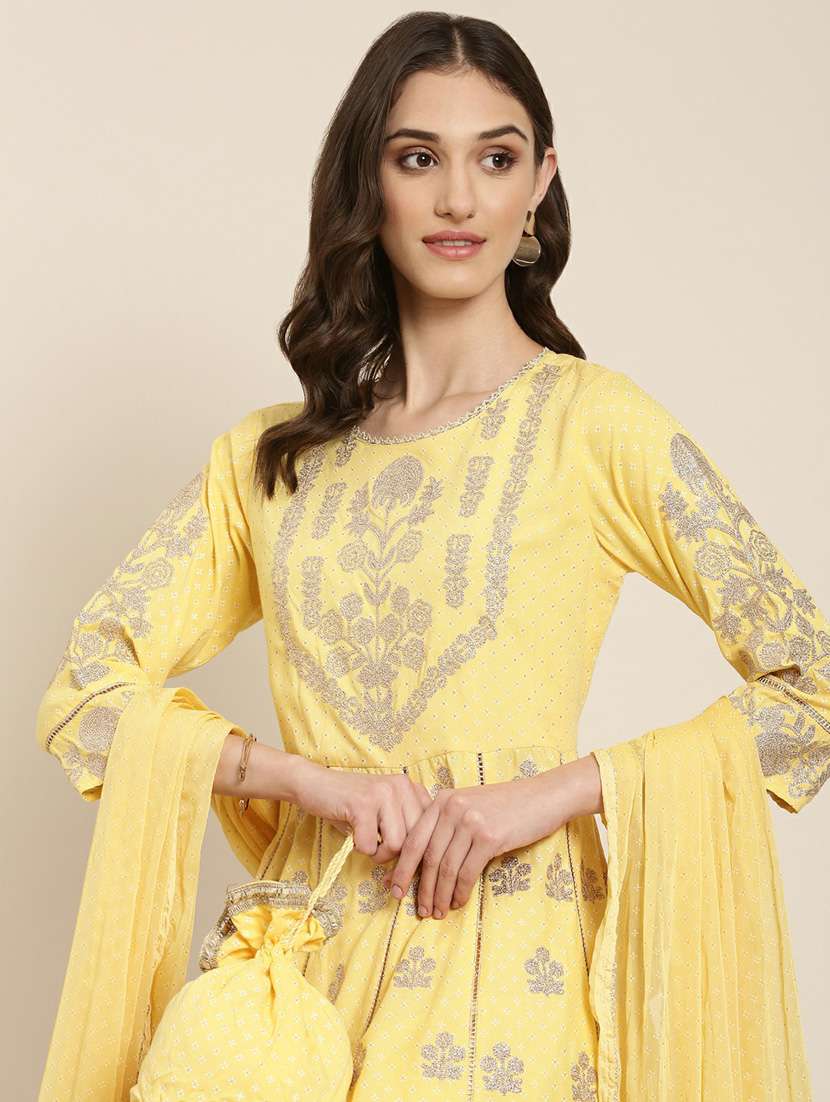 women printed kurta pant set with duaptta - 20251422 -  Standard Image - 5