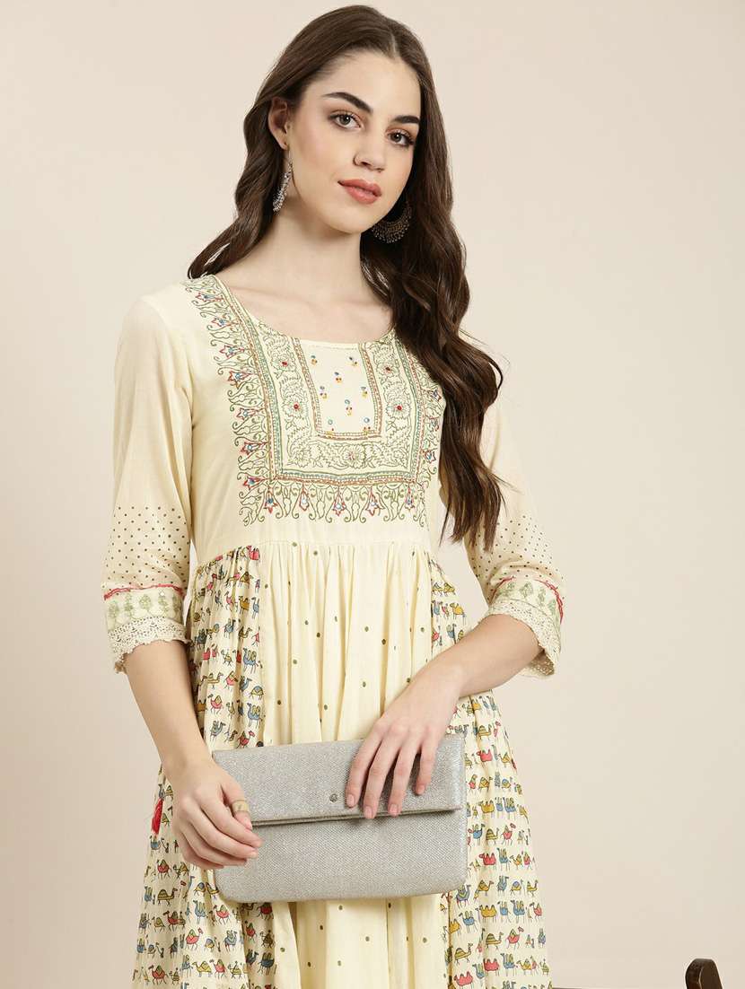 women's flared kurta - 20252328 - Standard Image - 5