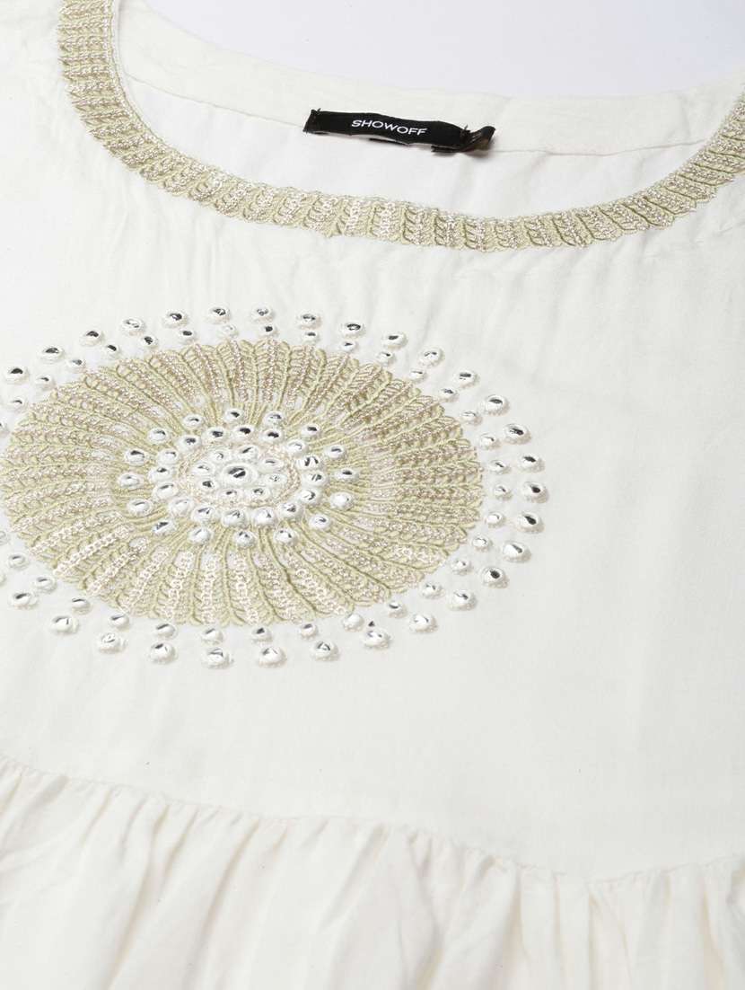 women embroidered kurta with jacket - 20252369 - Standard Image - 8