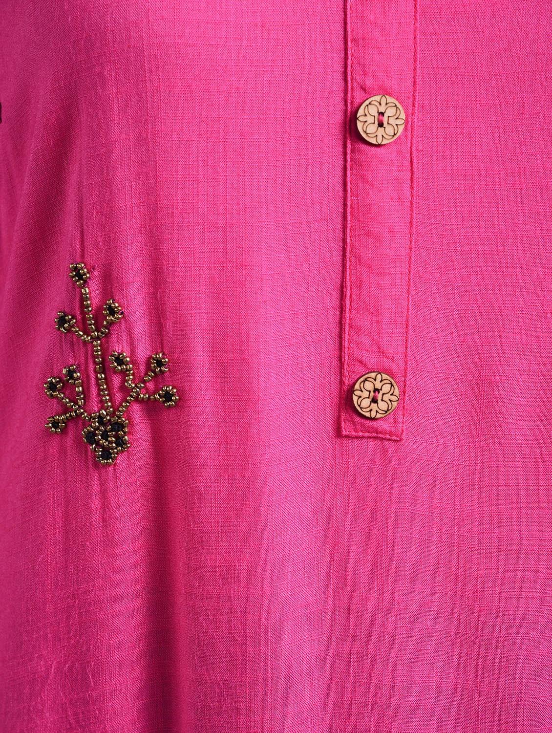 pink colored kurta sharara set - 20254632 - Standard Image - 5