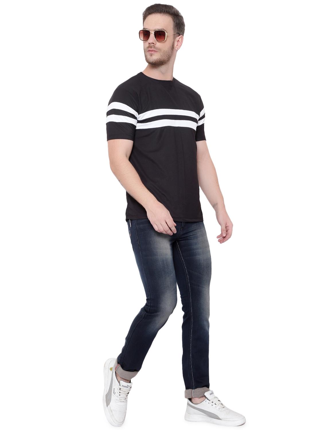 men crew neck striped regulat t-shirt - 20254979 - Standard Image - 3