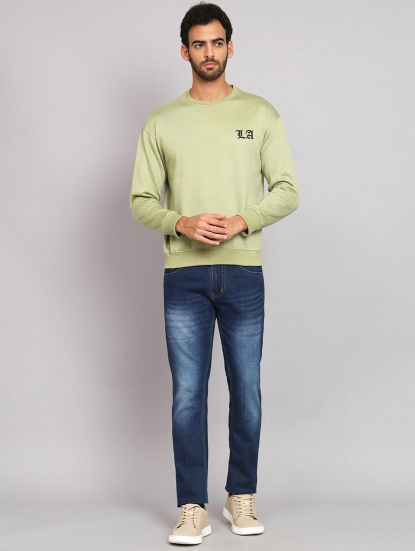 mens placement print sweatshirt - 20255123 - Standard Image - 3