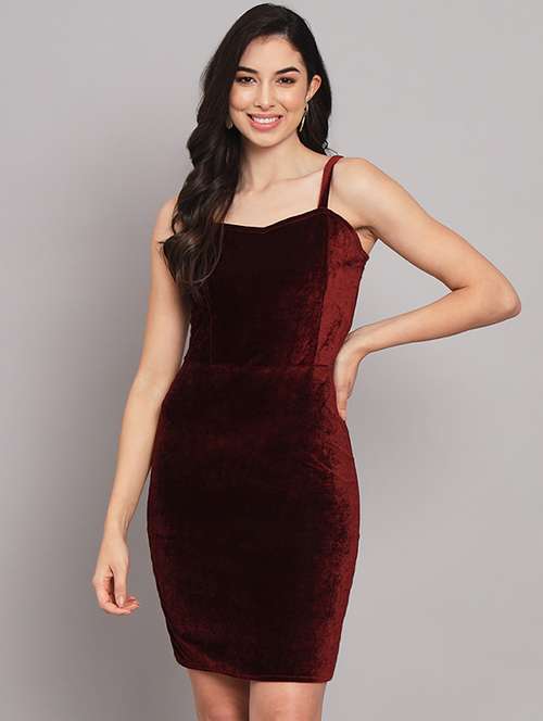 women's bodycon solid dress - 20255130 -  Standard Image - 0