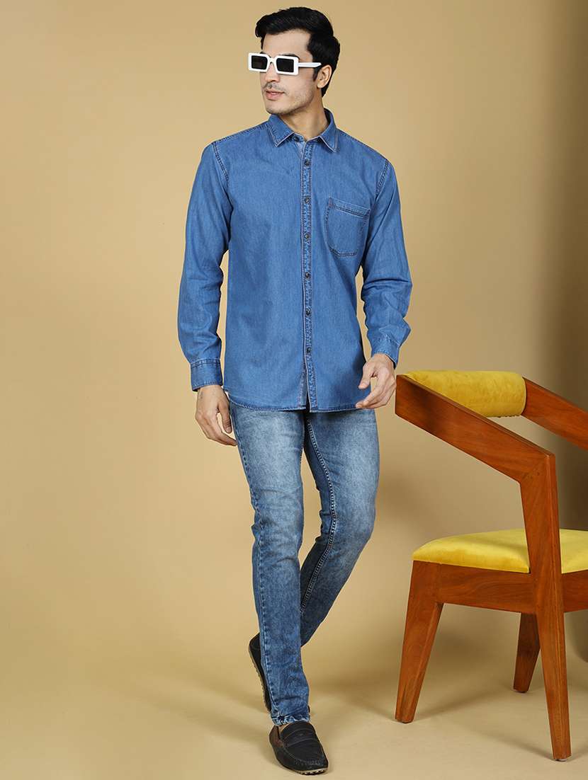 mens solid casual shirt - 20255191 -  Standard Image - 3