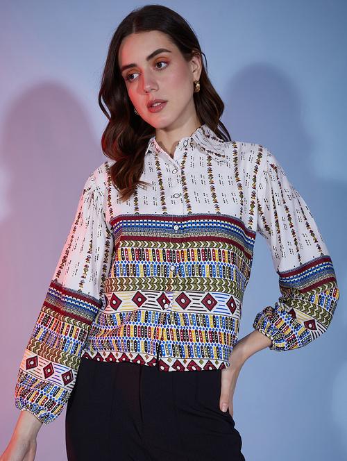 white cotton regular shirt - 20255775 -  Standard Image - 0
