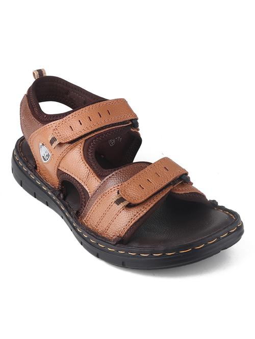 men tan back strap casual sandal - 20256577 -  Standard Image - 0