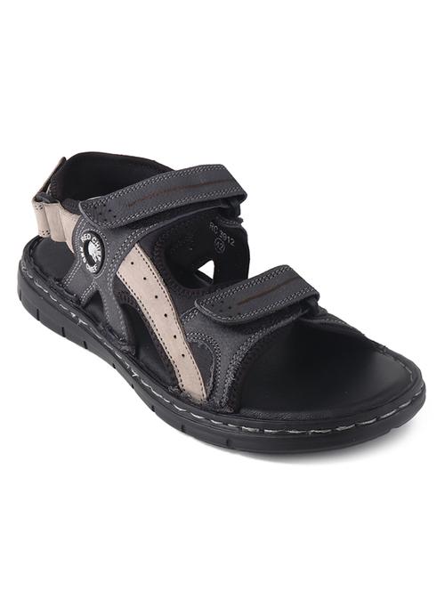 men black back strap casual sandal - 20256579 - Standard Image - 0