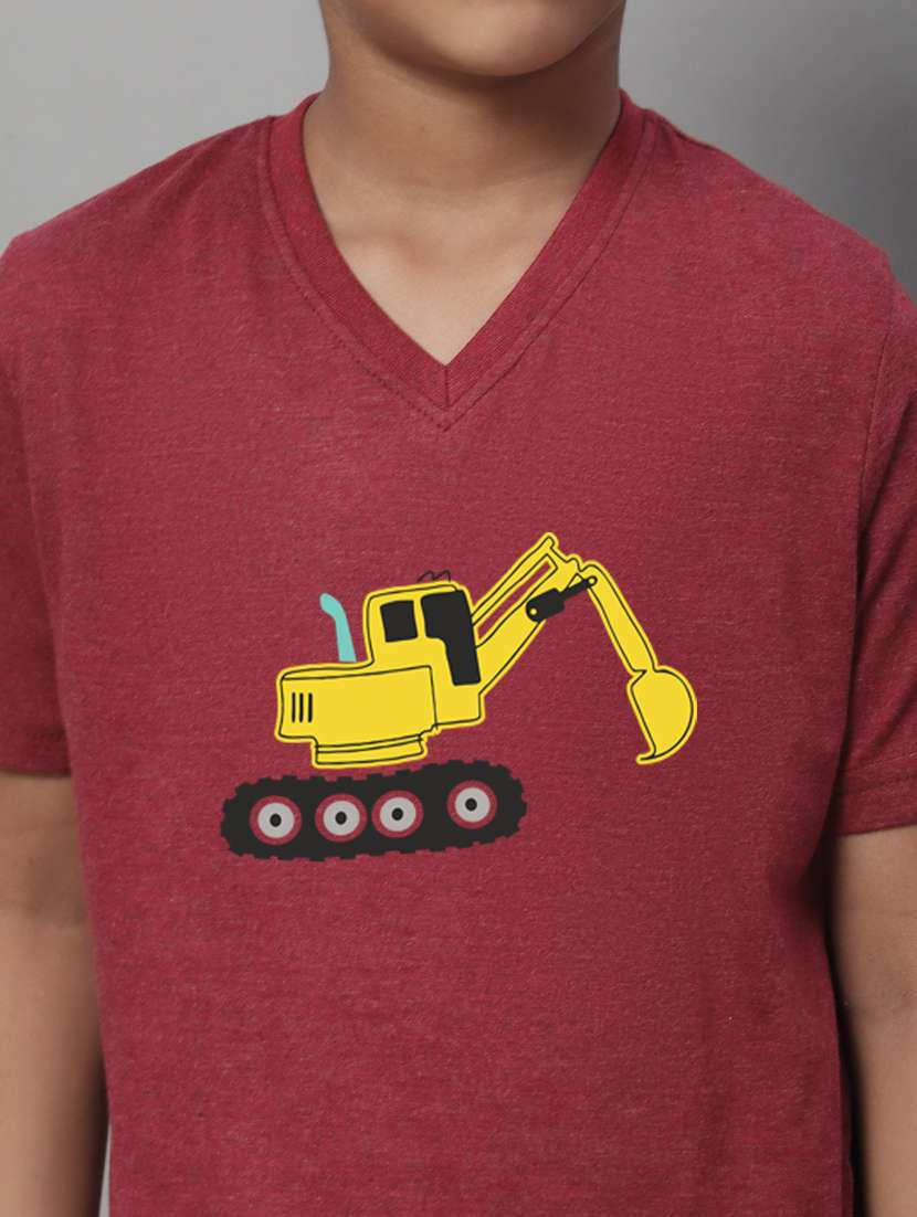 boys v-neck graphic printed t-shirt - 20257451 -  Standard Image - 5