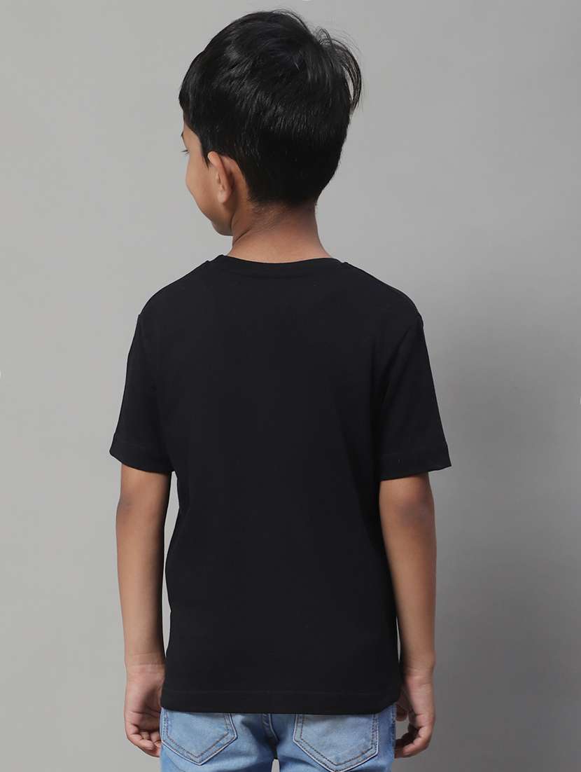 boys round neck graphic printed t-shirt - 20257463 -  Standard Image - 3