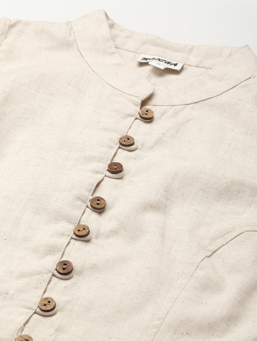 women solid stitched blouse - 20259246 - Standard Image - 3
