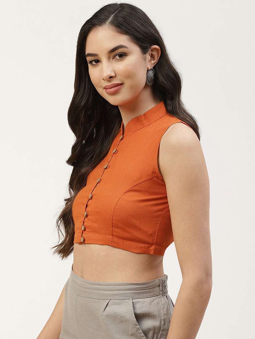 pack of 2 solid stitched blouse - 20259247 - Standard Image - 5