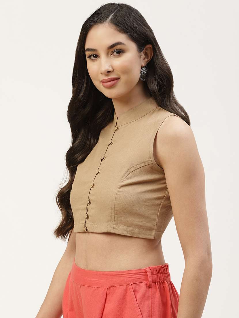 pack of 2 solid stitched blouse - 20259248 - Standard Image - 5