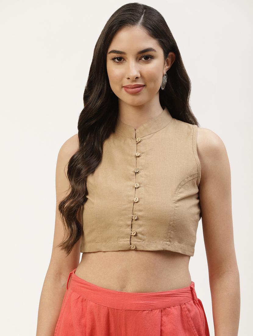 pack of 2 solid front open sleeveless blouse - 20259270 - Standard Image - 3