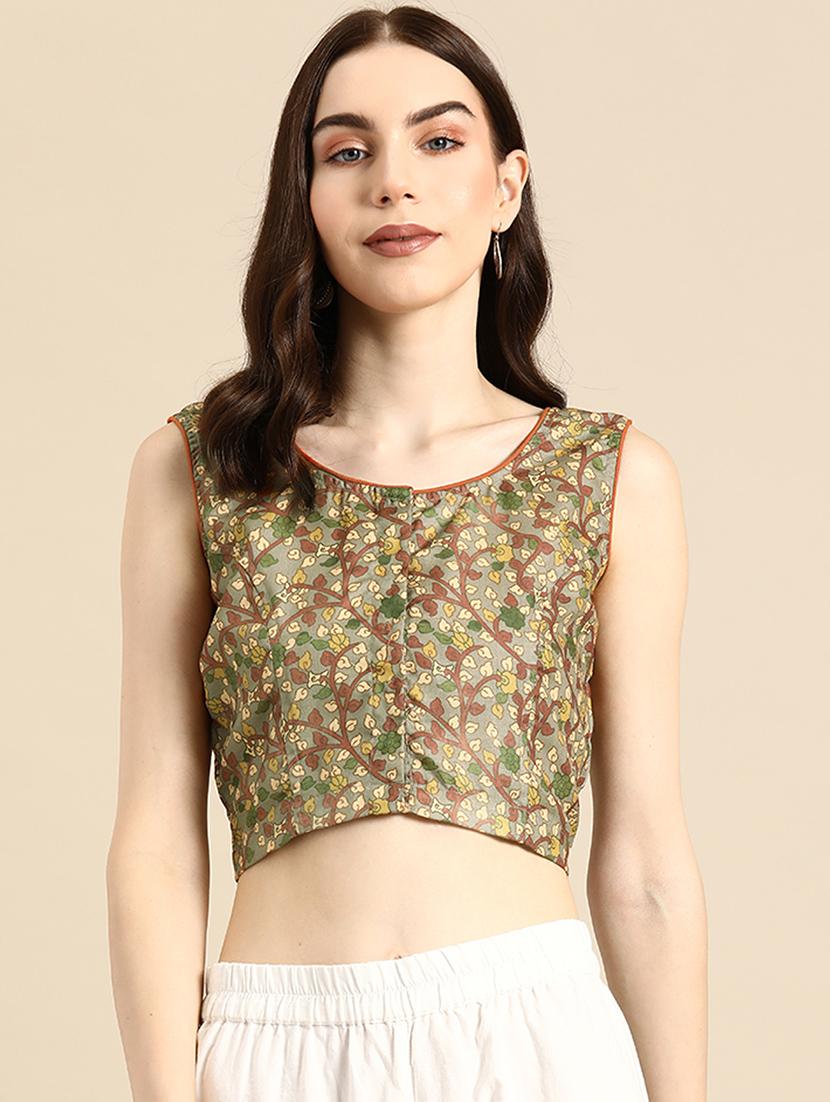 women neo mint round neck blouse - 20259328 - Zoom Image - 0