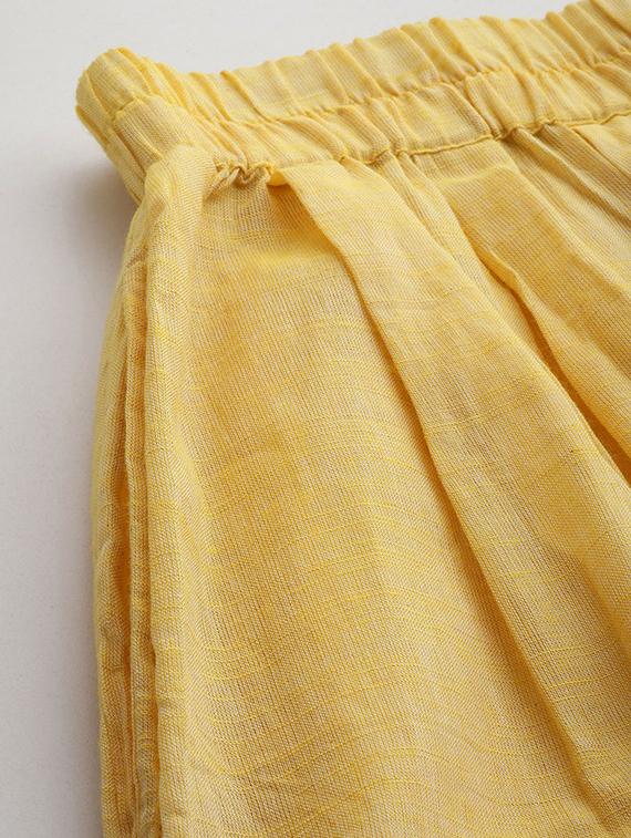 yellow cotton salwar salwars - 20259357 - Standard Image - 5
