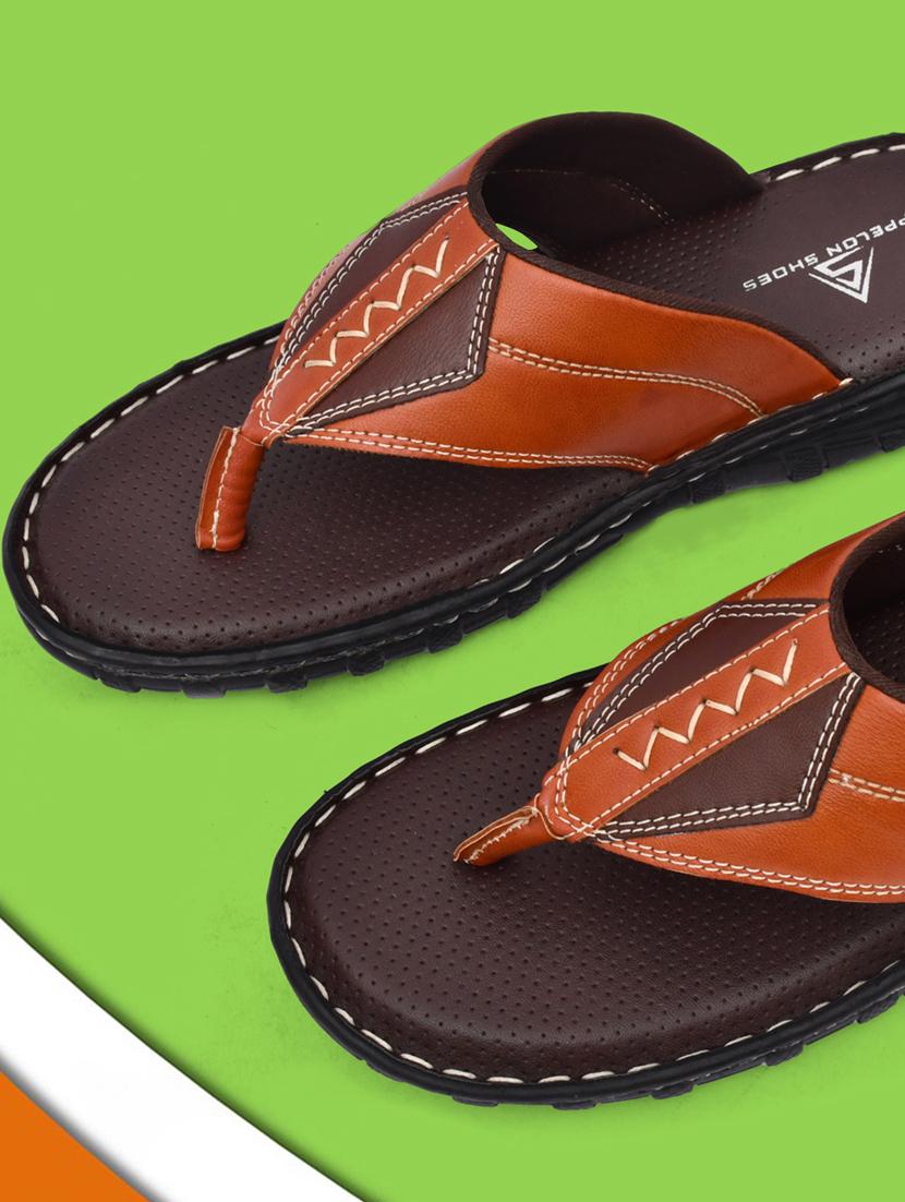 men tan slip on slipper - 20261290 - Standard Image - 5
