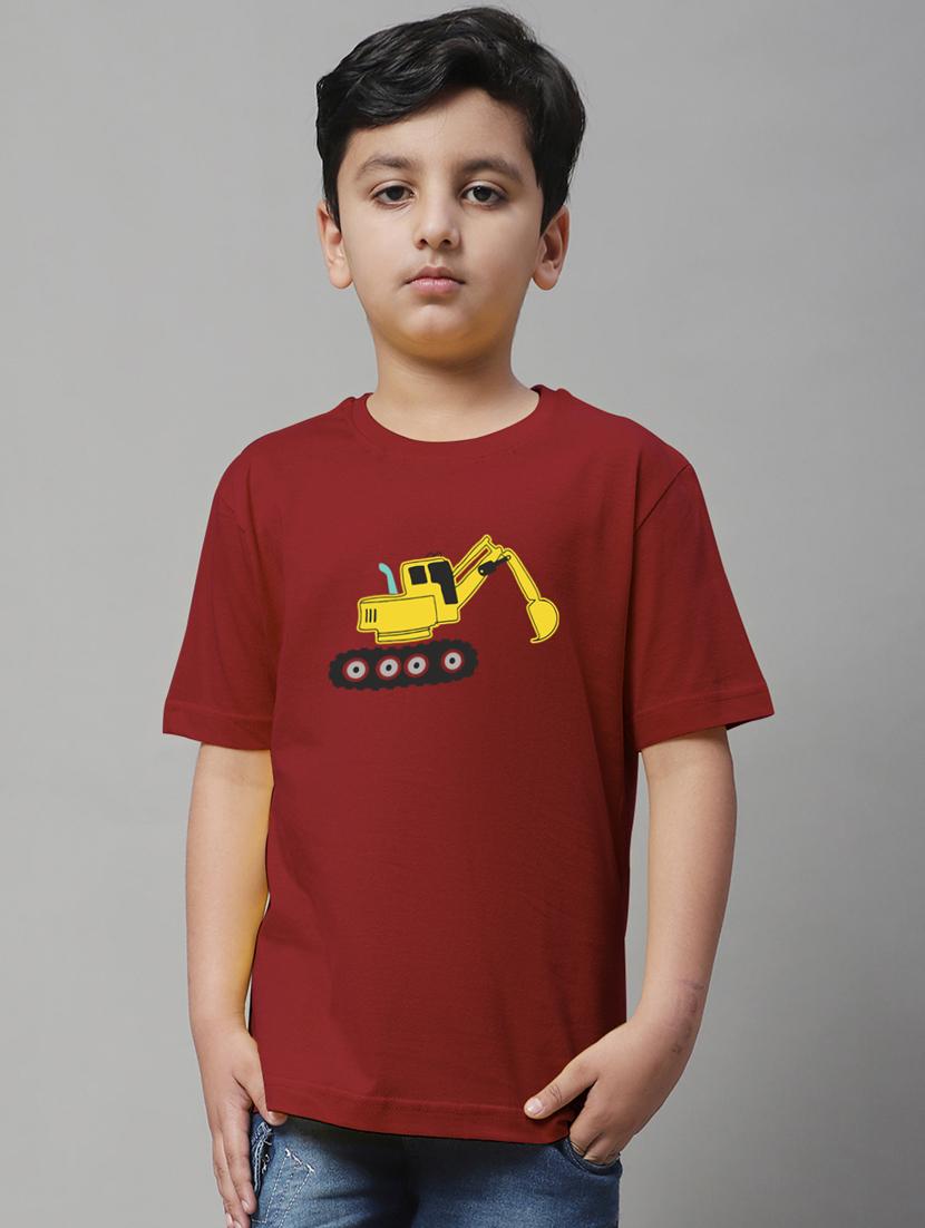 boys round neck graphic printed t-shirt - 20261536 - Zoom Image - 0