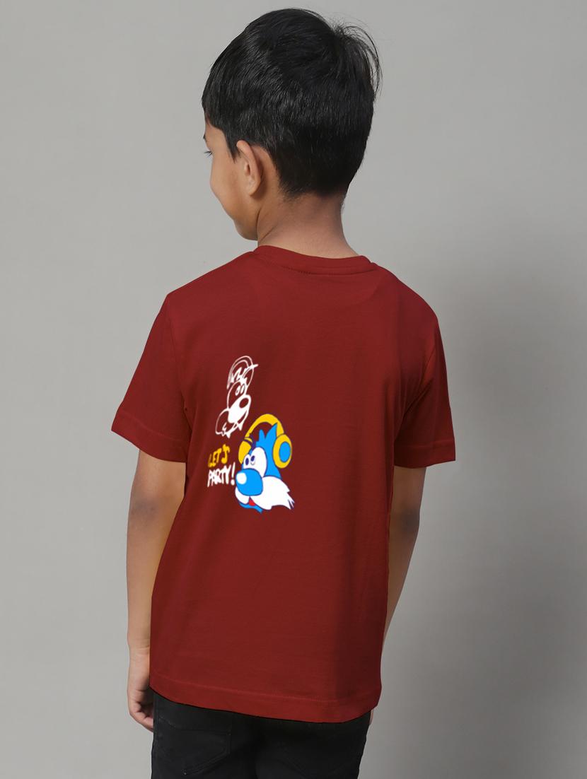 boys v-neck graphic printed t-shirt - 20261550 - Standard Image - 3