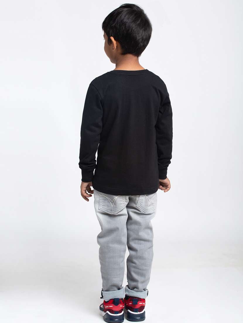 boys round neck graphic printed t-shirt - 20261567 -  Standard Image - 3