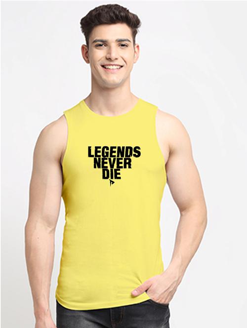 yellow cotton vest - 20261939 - Standard Image - 0