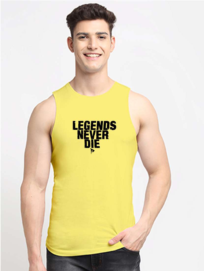 yellow cotton vest - 20261939 - Zoom Image - 0