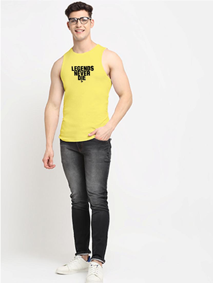 yellow cotton vest - 20261939 - Standard Image - 3