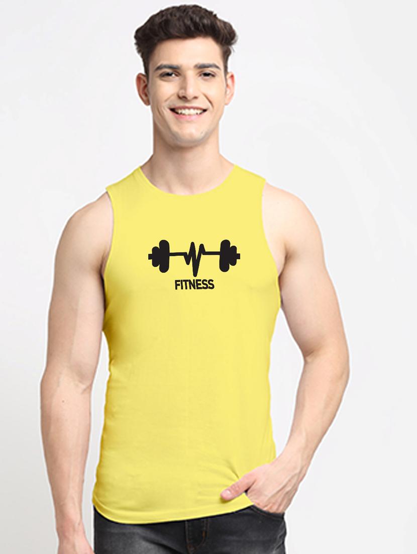yellow cotton vest - 20261947 - Zoom Image - 0