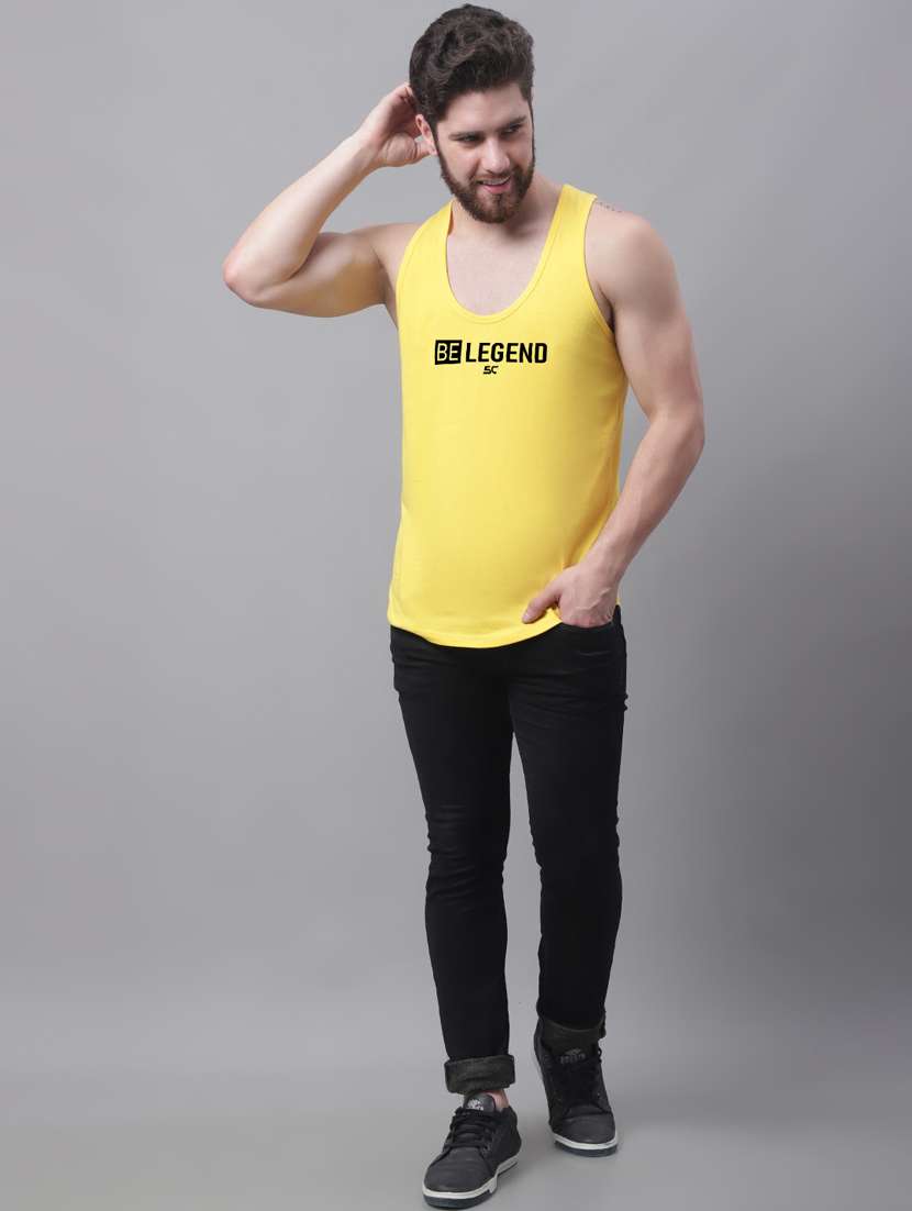 yellow cotton vest - 20261968 -  Standard Image - 3