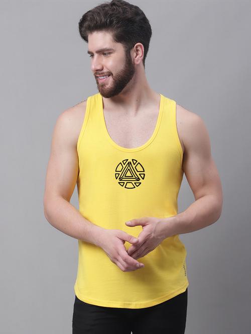 yellow cotton vest - 20261972 - Standard Image - 0