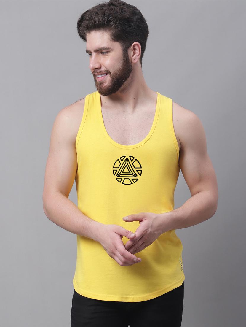 yellow cotton vest - 20261972 - Zoom Image - 0