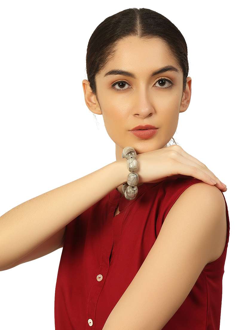 green plastic bangle bracelets - 20262097 -  Standard Image - 5