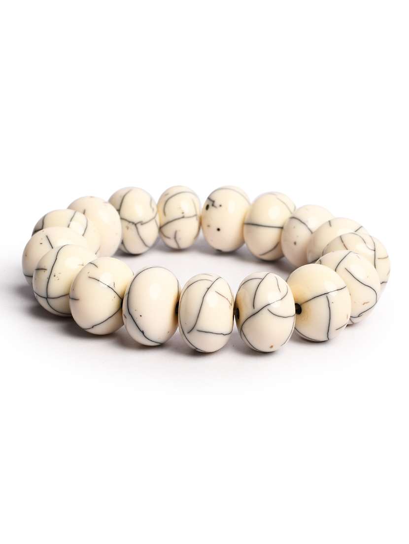 white plastic bangle bracelets - 20262107 -  Standard Image - 3