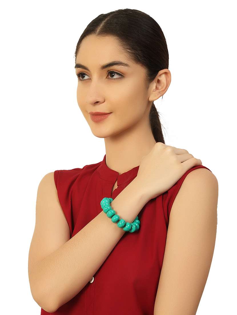 green plastic bangle bracelets - 20262113 -  Standard Image - 5