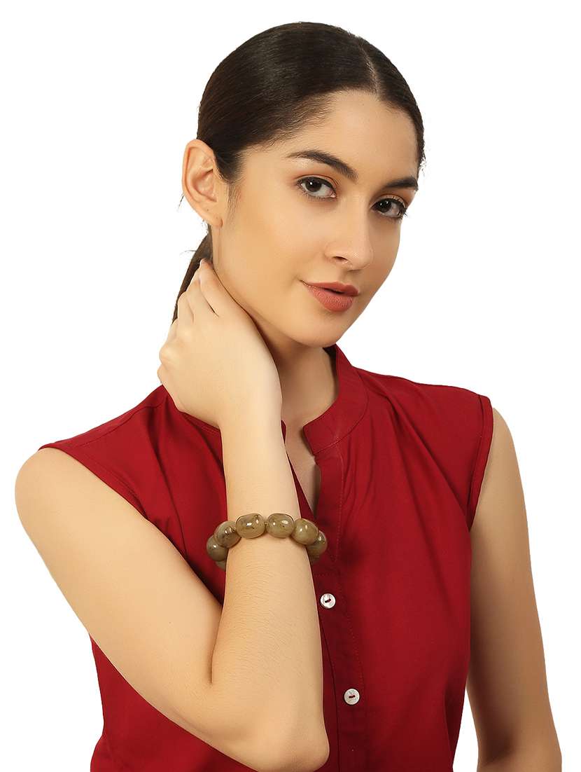 green plastic bangle bracelets - 20262114 -  Standard Image - 5