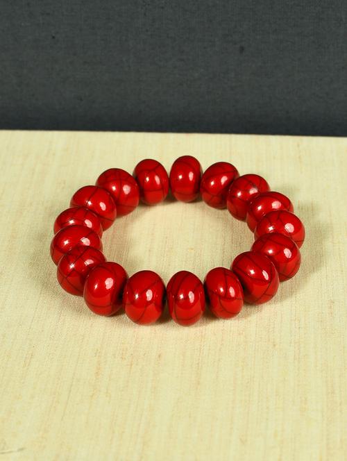 red plastic bangle bracelets - 20262115 - Standard Image - 0