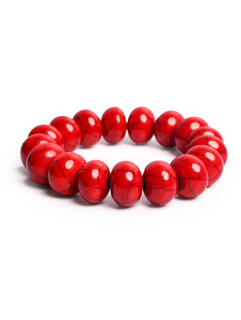 red plastic bangle bracelets - 20262115 - Standard Image - 3