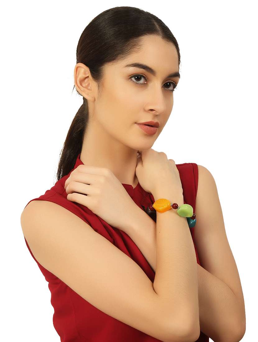 multi color plastic bangle bracelets - 20262116 - Standard Image - 5