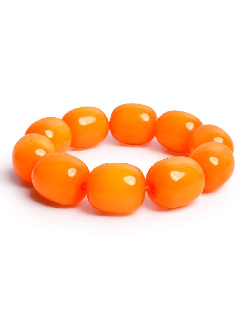 orange plastic bangle bracelets - 20262117 - Standard Image - 3