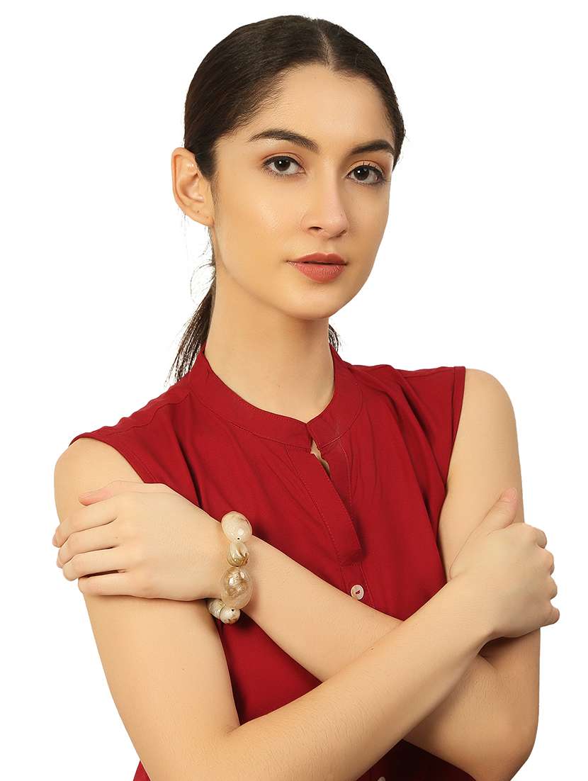 metallic plastic bangle bracelets - 20262148 -  Standard Image - 5